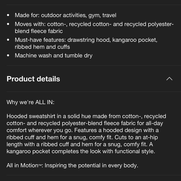 ALL IN MOTION NWT men’s active comfort fleece hooded sweatshirt -sage green -med - Picture 4 of 12